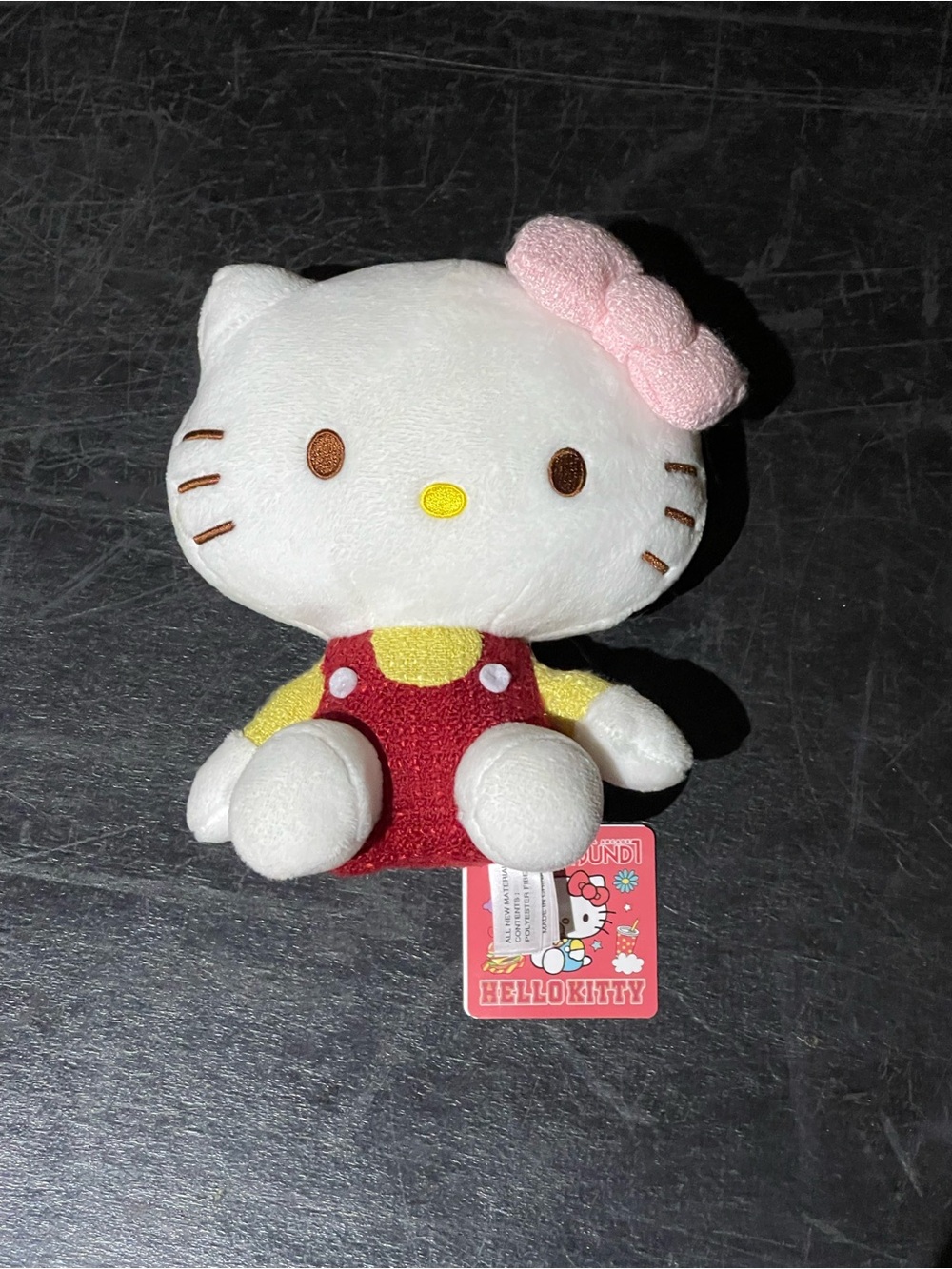 Hello Kitty Plush by Hello Kitty - White, Pink, Red & Yellow Cuddly Doll